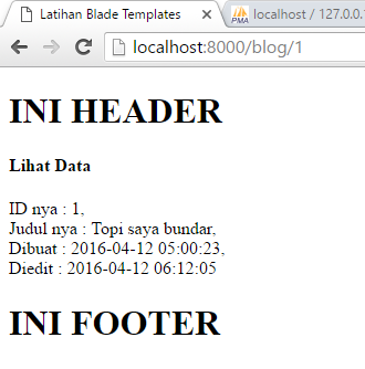 tampilkan berdasarkan Id laravel